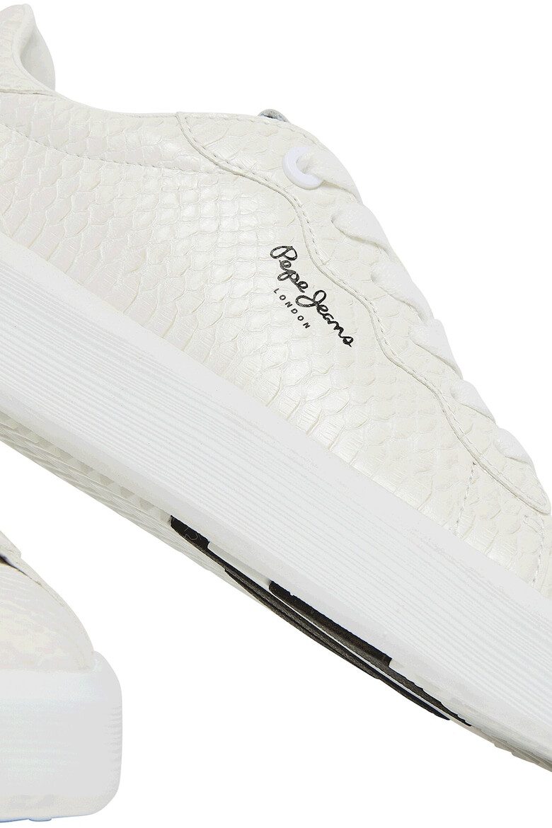 Pepe Jeans London Pantofi sport de piele ecologica cu detalii texturate - Pled.ro