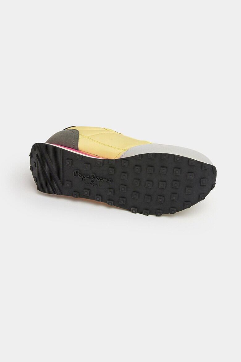 Pepe Jeans London Pantofi sport de piele ecologica cu insertii de material textil - Pled.ro