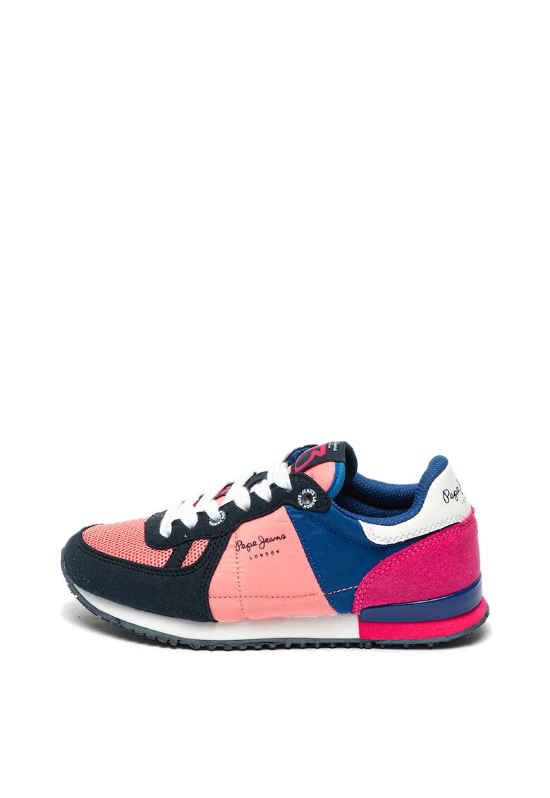 Pepe Jeans London Pantofi sport de piele ecologica cu model colorblock Sydney - Pled.ro