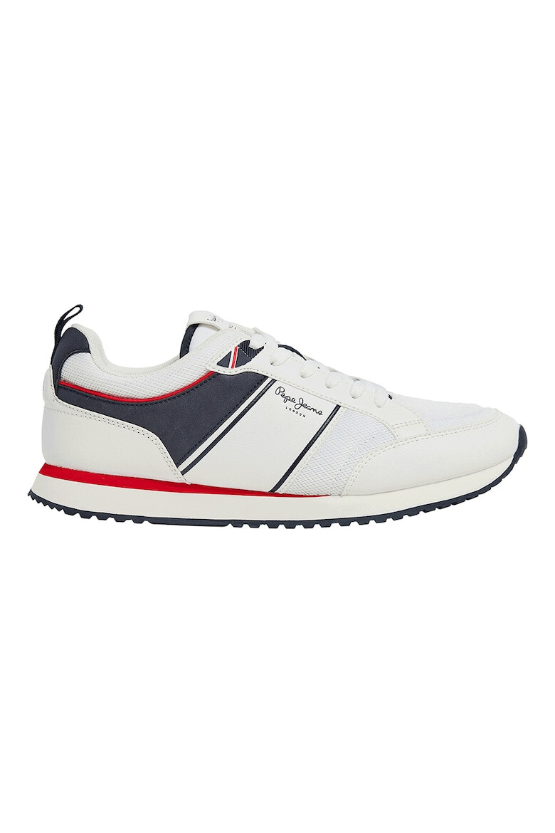 Pepe Jeans London Pantofi sport de piele ecologica si material textil - Pled.ro