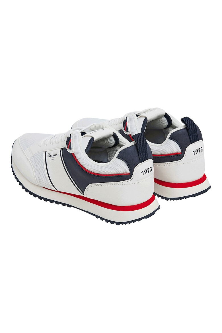 Pepe Jeans London Pantofi sport de piele ecologica si material textil - Pled.ro