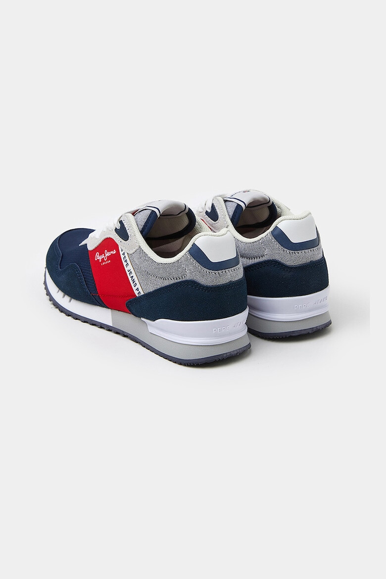 Pepe Jeans London Pantofi sport de piele ecologica si piele intoarsa sintetica - Pled.ro