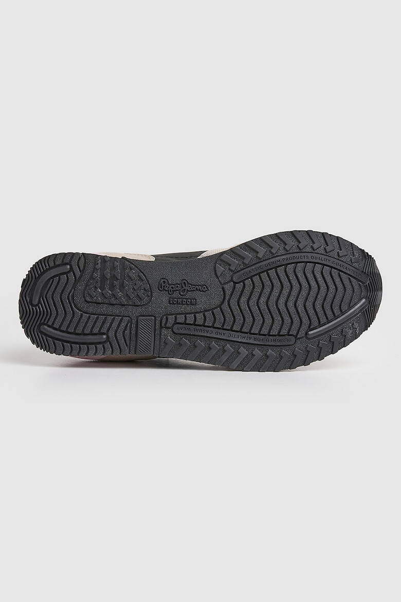 Pepe Jeans London Pantofi sport de piele intoarsa ecologica cu garnituri de plasa - Pled.ro