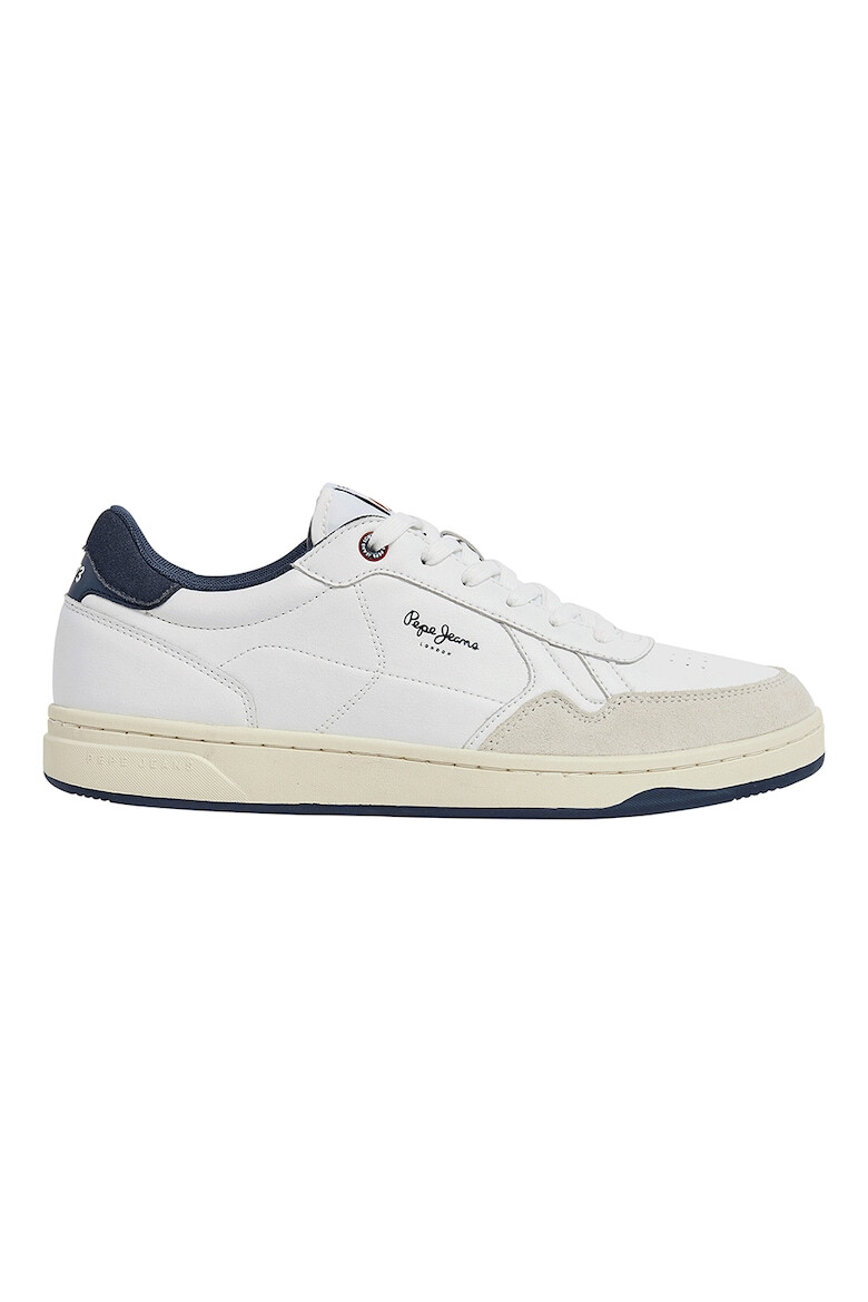 Pepe Jeans London Pantofi sport de piele peliculizata si piele intoarsa - Pled.ro