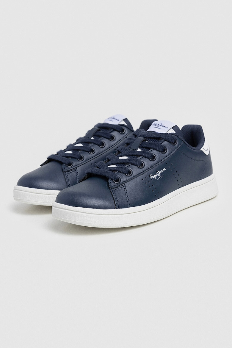 Pepe Jeans London Pantofi sport de piele si piele ecologica - Pled.ro