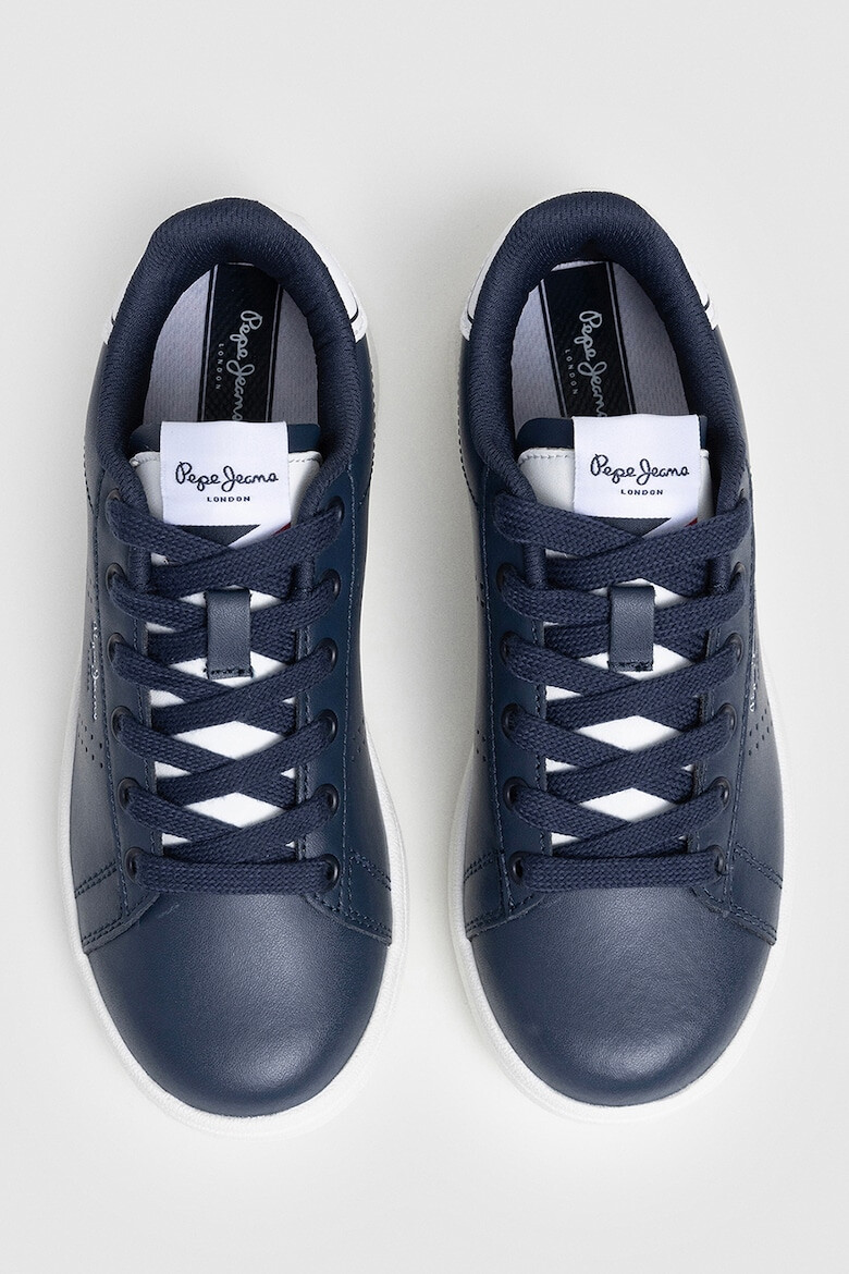 Pepe Jeans London Pantofi sport de piele si piele ecologica - Pled.ro