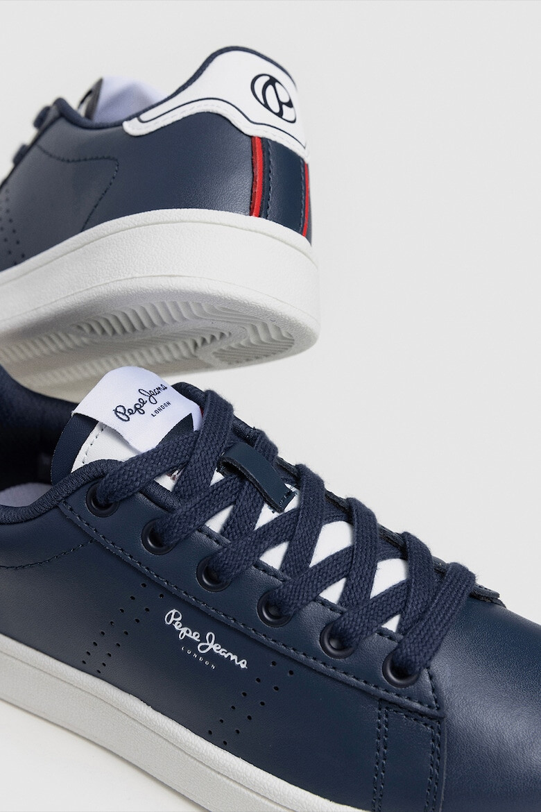 Pepe Jeans London Pantofi sport de piele si piele ecologica - Pled.ro