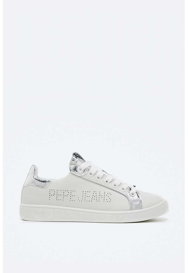 Pepe Jeans London Pantofi sport din piele cu logo cu perforatii - Pled.ro