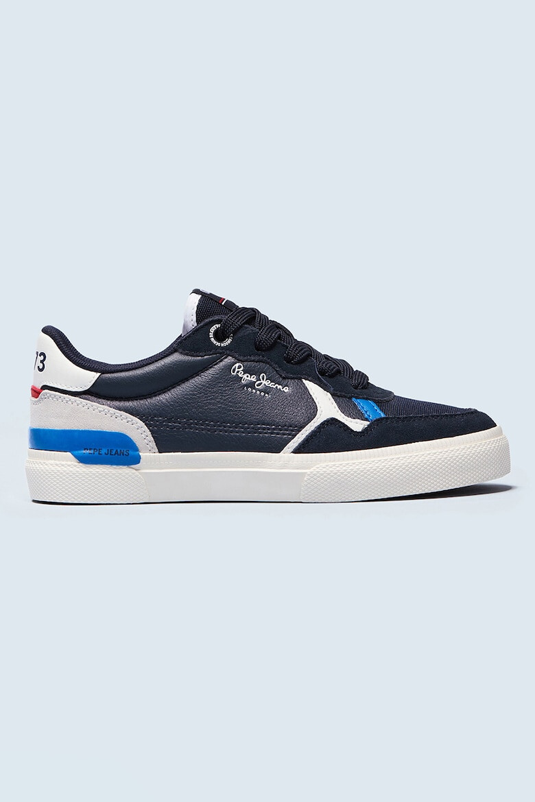 Pepe Jeans London Pantofi sport din piele ecologica cu garnituri din piele intoarsa - Pled.ro