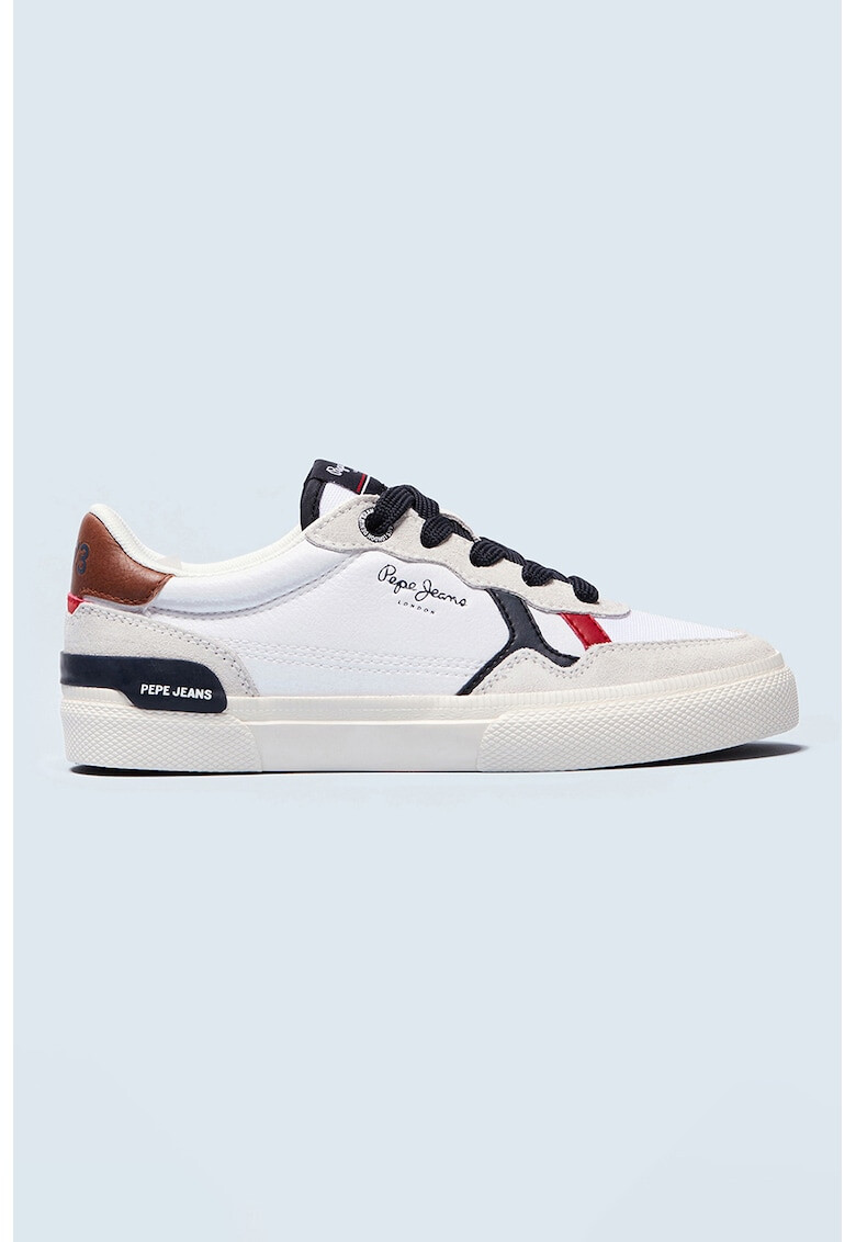 Pepe Jeans London Pantofi sport din piele ecologica cu garnituri din piele intoarsa - Pled.ro