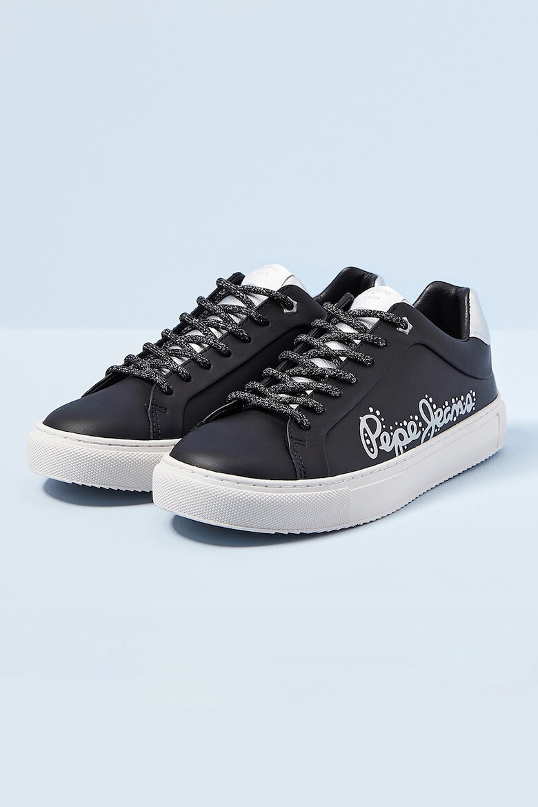 Pepe Jeans London Pantofi sport din piele si material sintetic Adam - Pled.ro