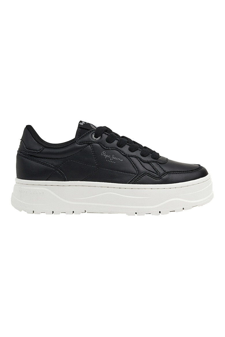 Pepe Jeans London Pantofi sport flatform de piele - Pled.ro