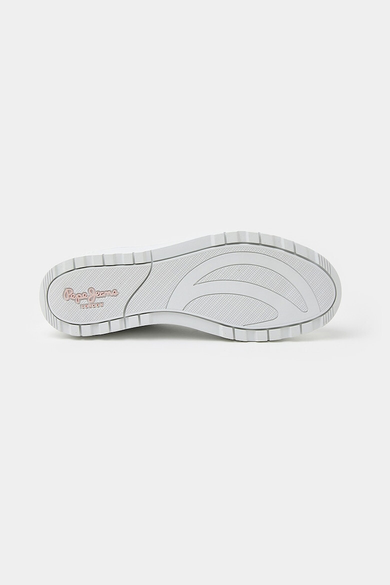 Pepe Jeans London Pantofi sport flatform de piele cu garnituri de piele ecologica - Pled.ro