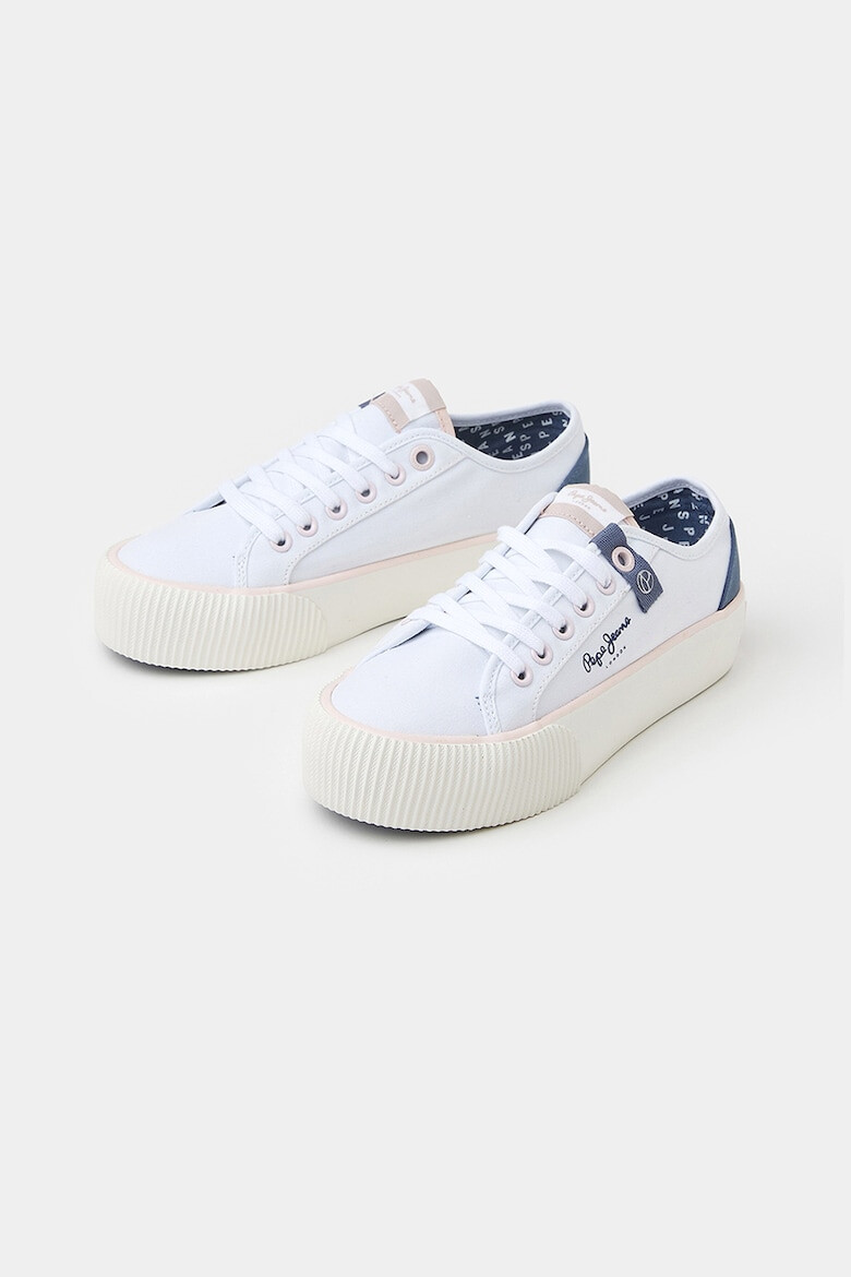 Pepe Jeans London Pantofi sport flatform low-cut - Pled.ro