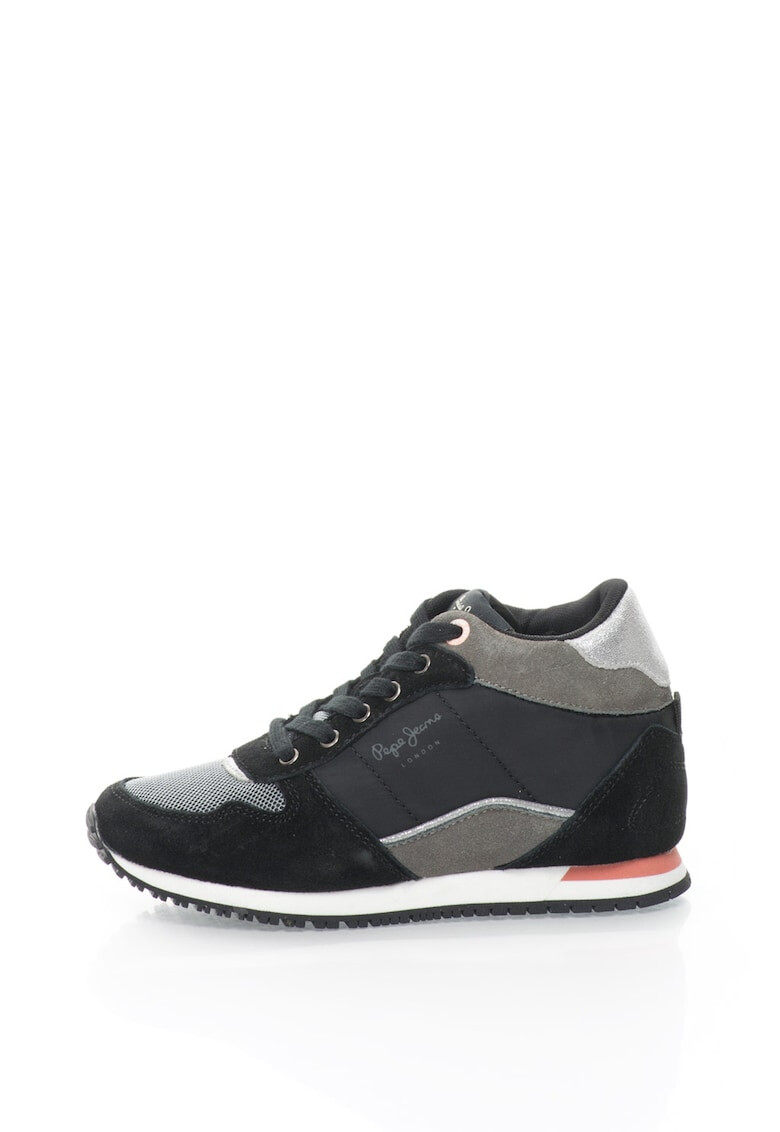 Pepe Jeans London Pantofi sport inalti cu garnituri de piele intoarsa Sydney - Pled.ro