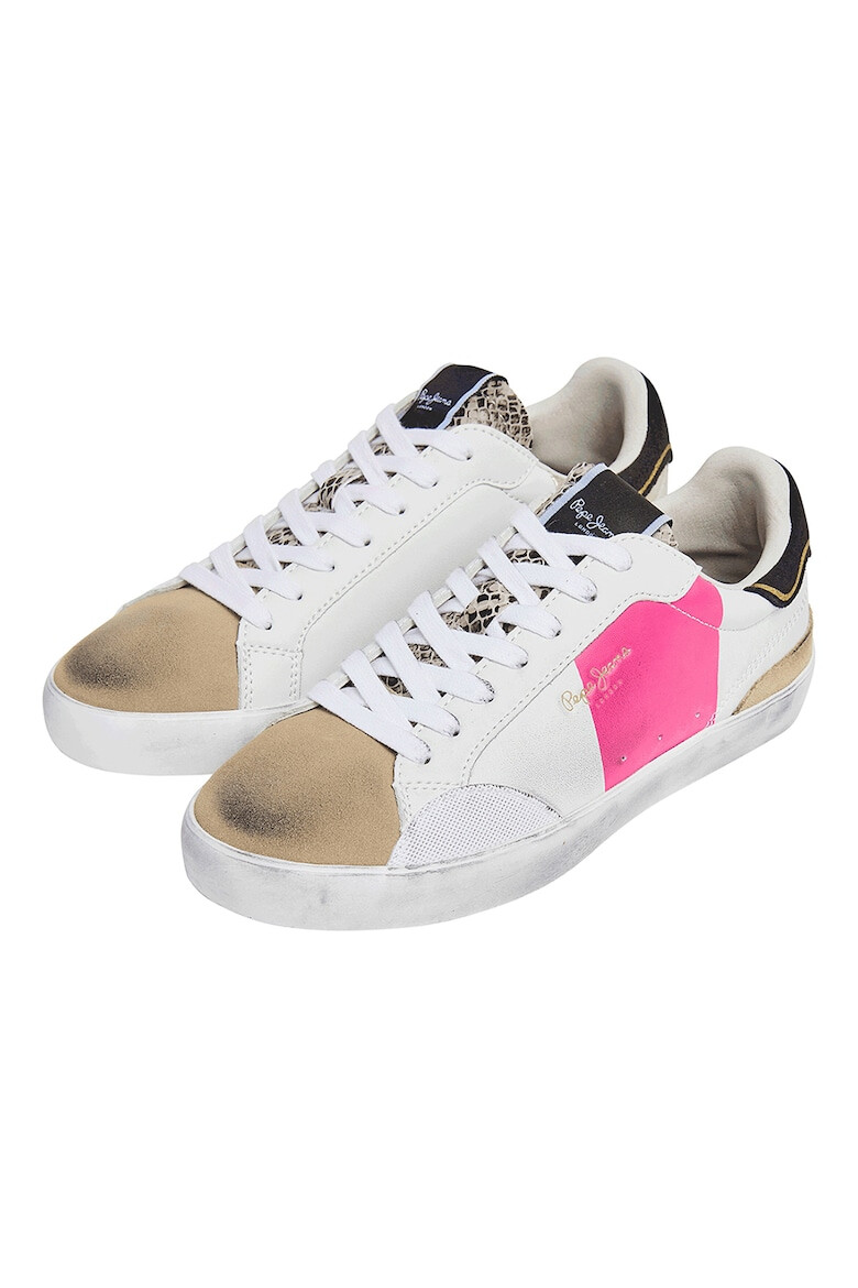 Pepe Jeans London Pantofi sport low-cut cu aspect uzat - Pled.ro