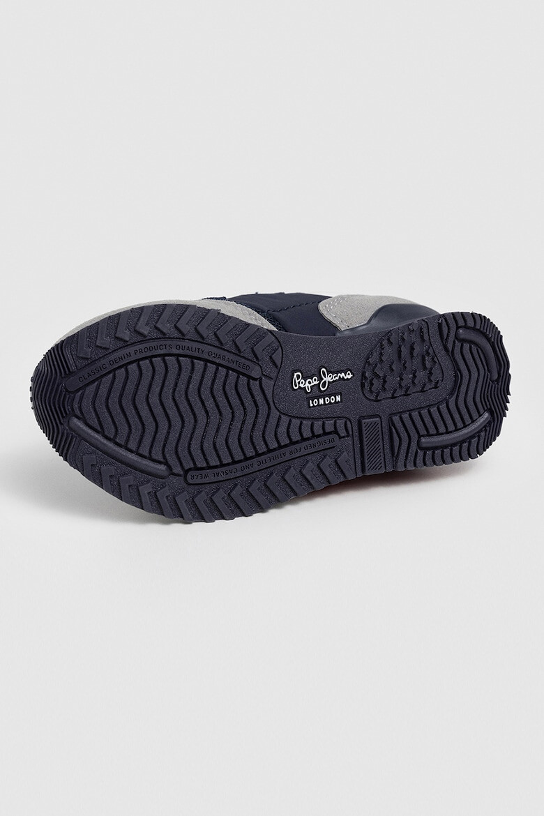 Pepe Jeans London Pantofi sport cu insertii de piele intoarsa si velcro - Pled.ro