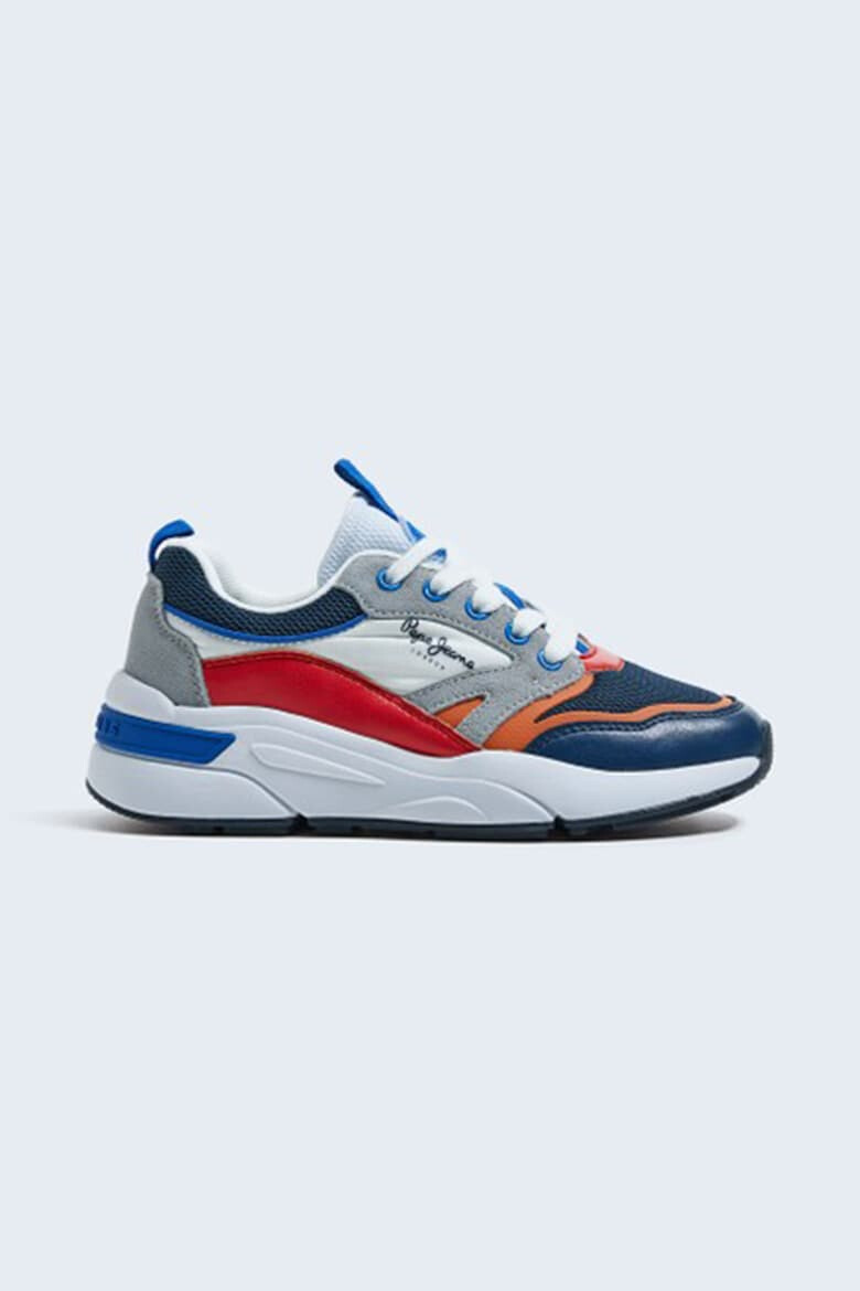 Pepe Jeans London Pantofi sport low-top cu model colorblock si garnituri de piele intoarsa - Pled.ro