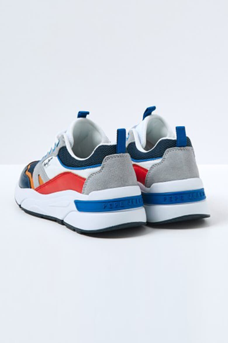 Pepe Jeans London Pantofi sport low-top cu model colorblock si garnituri de piele intoarsa - Pled.ro