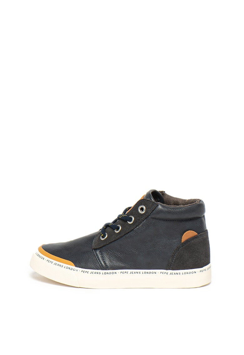 Pepe Jeans London Pantofi sport mid-high cu insertii de piele Traveler - Pled.ro