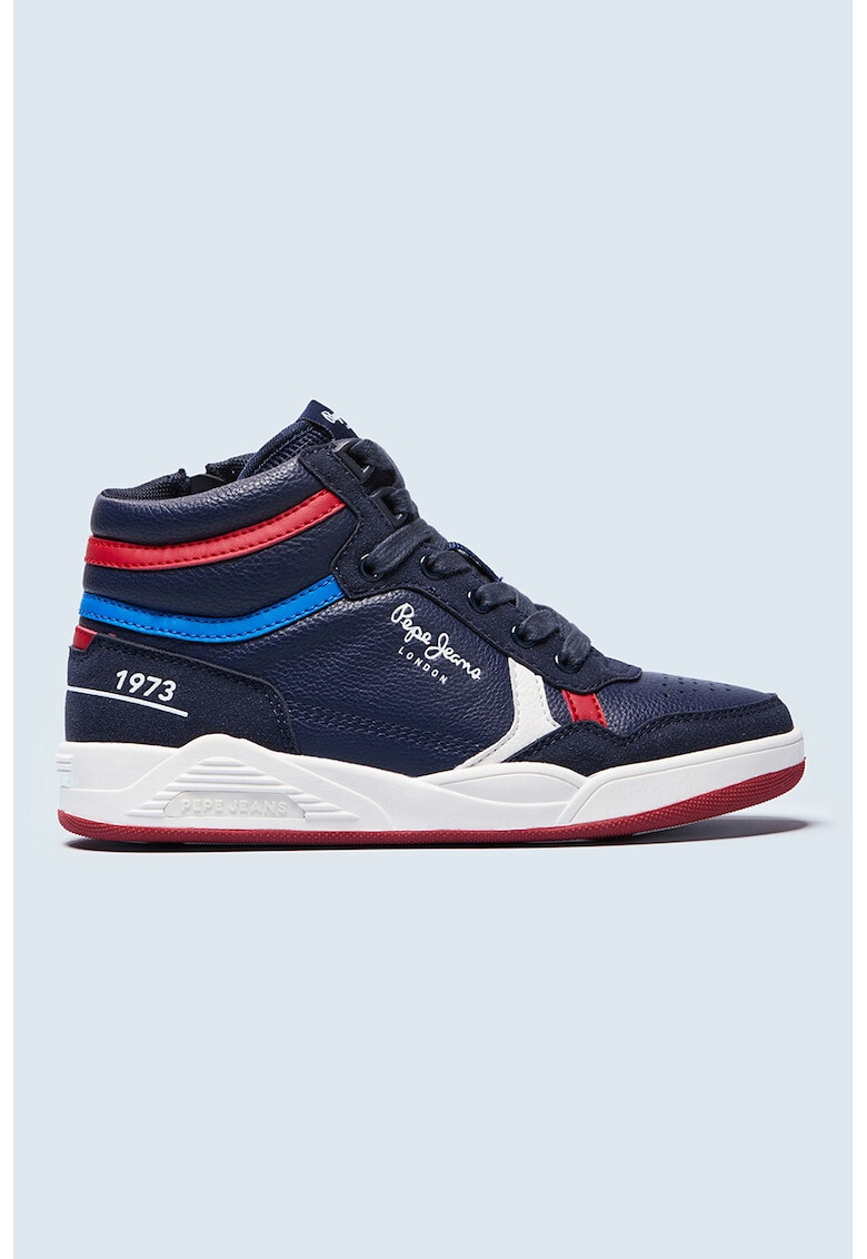 Pepe Jeans London Pantofi sport mid-high din piele ecologica - Pled.ro