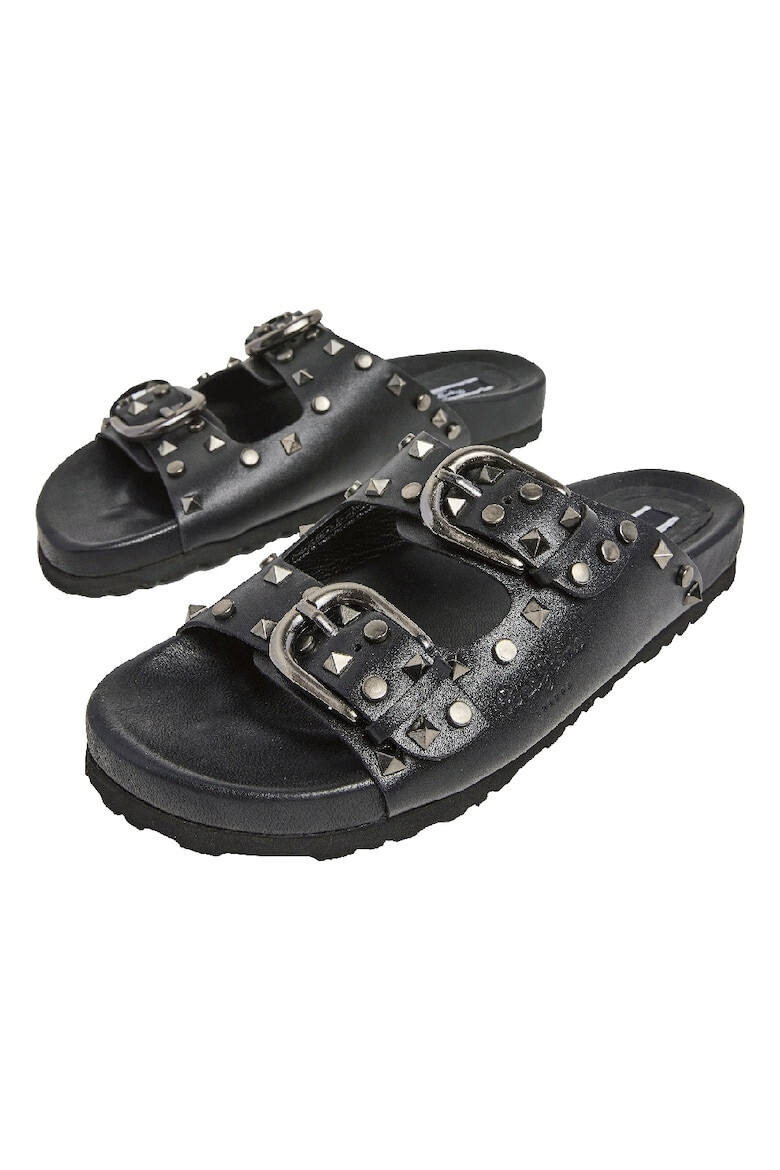 Pepe Jeans London Papuci de piele cu catarame - Pled.ro