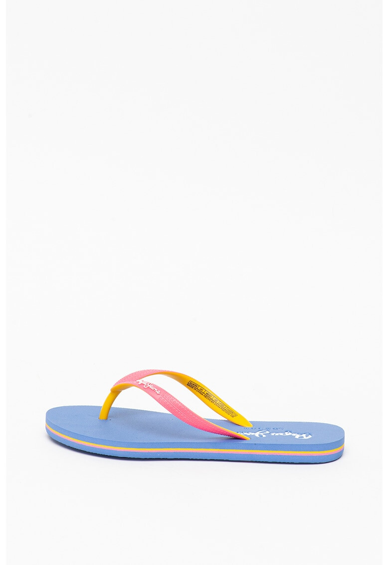 Pepe Jeans London Papuci flip-flop cu aspect colorblock - Pled.ro