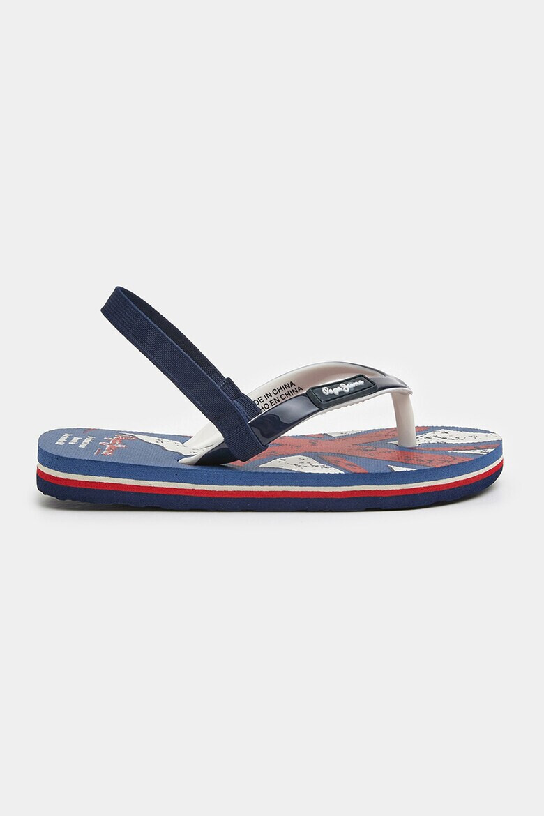 Pepe Jeans London Papuci flip-flop cu bareta slingback elastica - Pled.ro