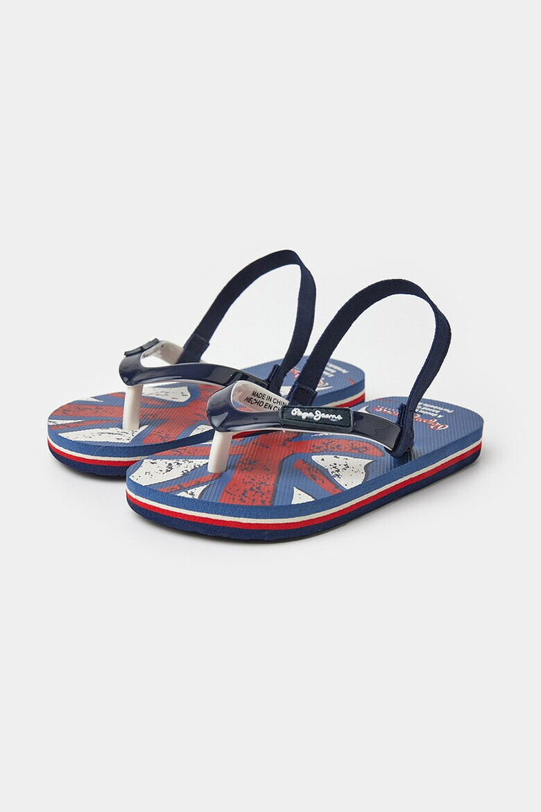 Pepe Jeans London Papuci flip-flop cu bareta slingback elastica - Pled.ro