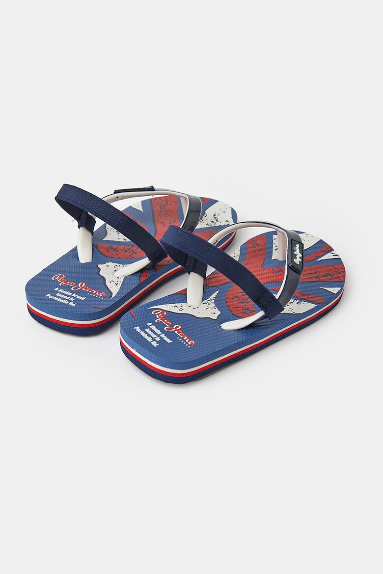 Pepe Jeans London Papuci flip-flop cu bareta slingback elastica - Pled.ro