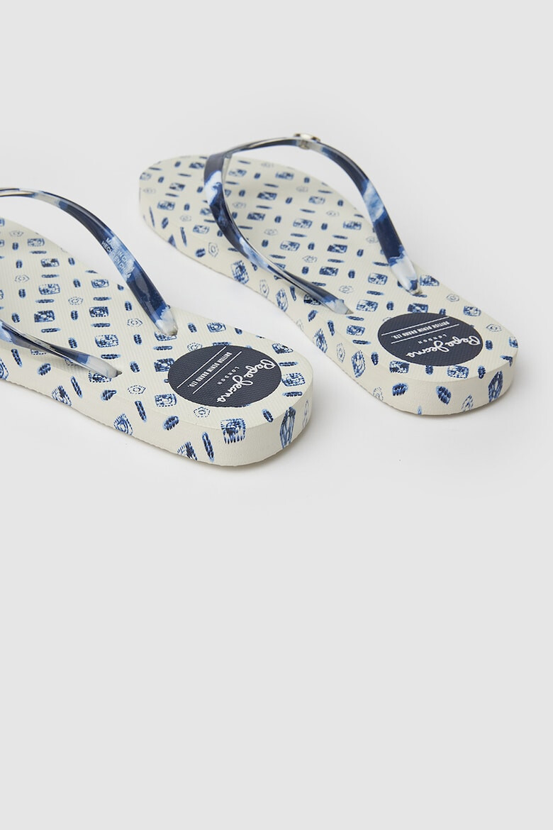 Pepe Jeans London Papuci flip-flop cu imprimeu abstract - Pled.ro