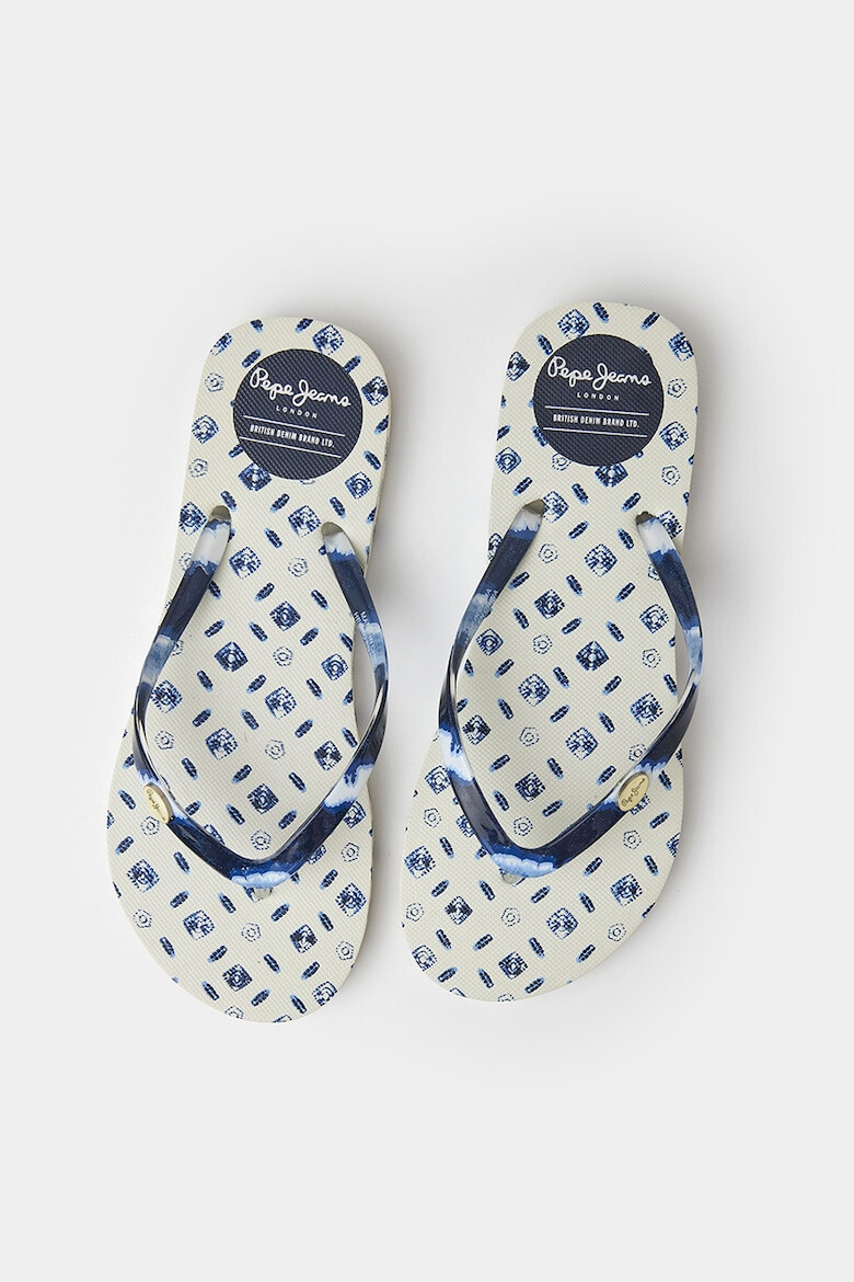 Pepe Jeans London Papuci flip-flop cu imprimeu abstract - Pled.ro