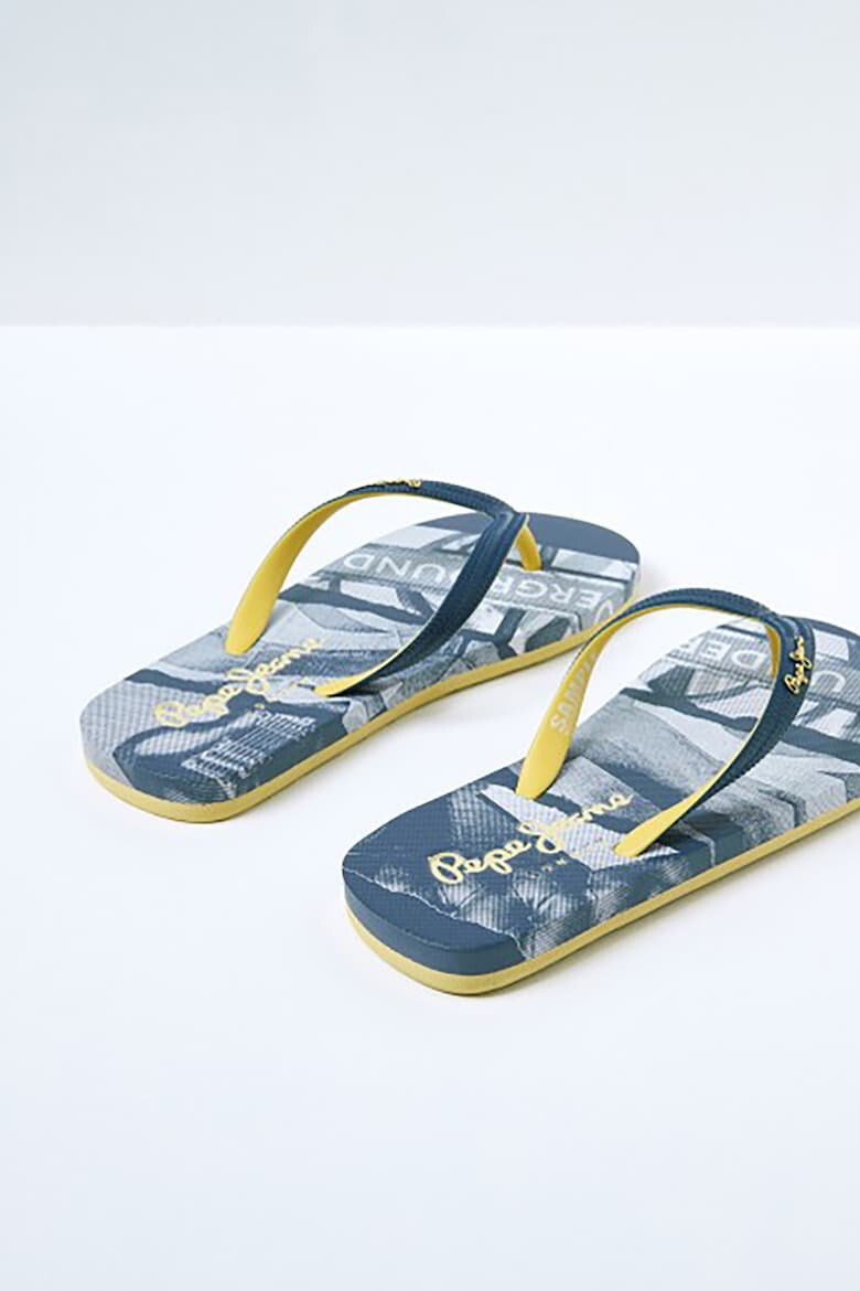 Pepe Jeans London Papuci flip-flop cu imprimeu grafic - Pled.ro