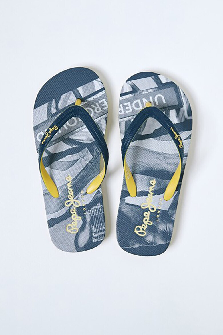 Pepe Jeans London Papuci flip-flop cu imprimeu grafic - Pled.ro