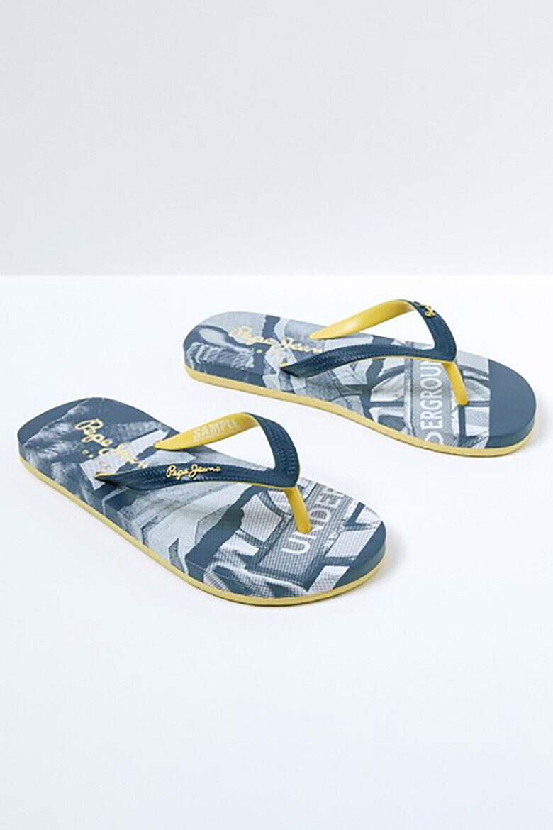 Pepe Jeans London Papuci flip-flop cu imprimeu grafic - Pled.ro