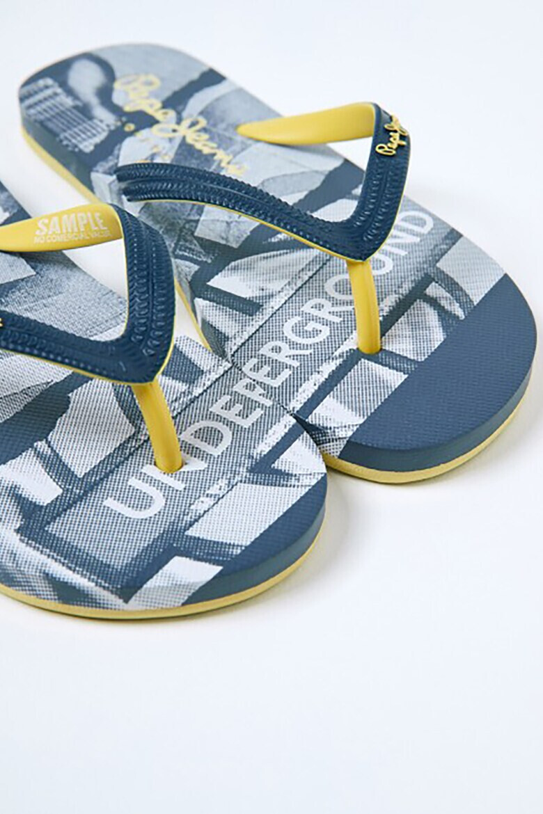 Pepe Jeans London Papuci flip-flop cu imprimeu grafic - Pled.ro