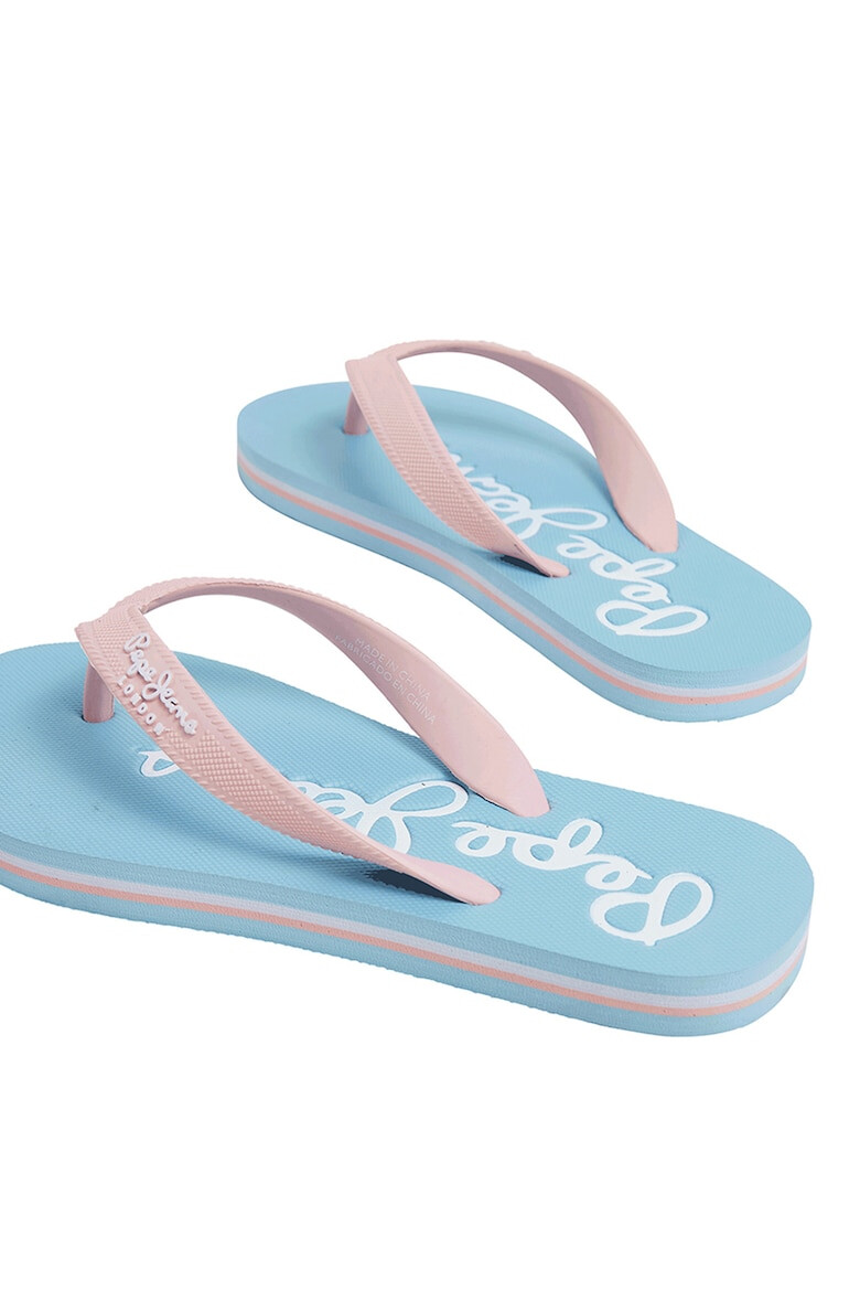 Pepe Jeans London Papuci flip-flop cu logo - Pled.ro