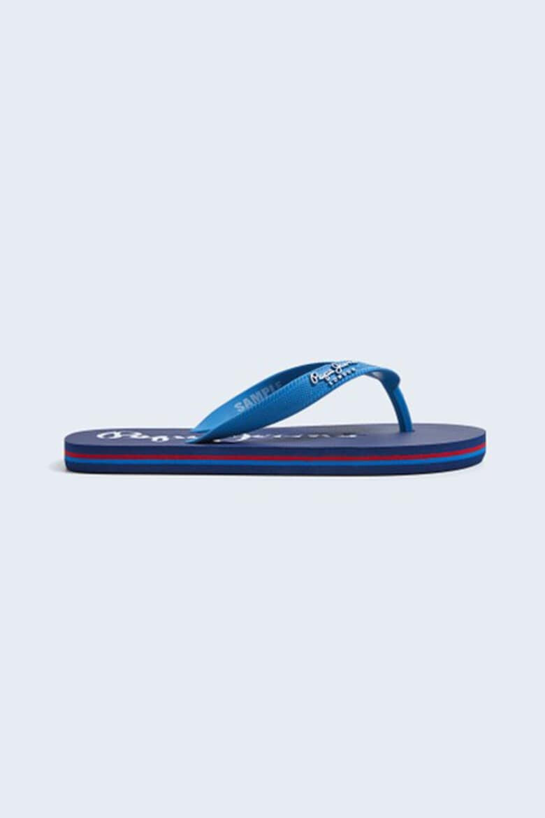 Pepe Jeans London Papuci flip-flop cu logo in relief - Pled.ro