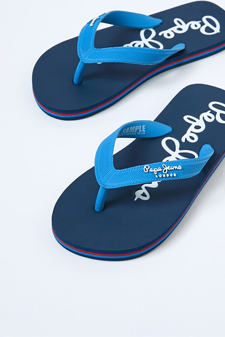 Pepe Jeans London Papuci flip-flop cu logo in relief - Pled.ro