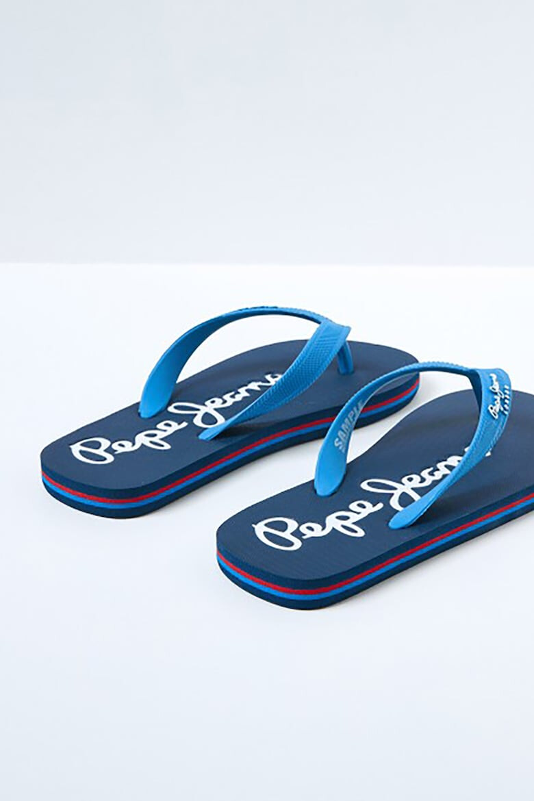 Pepe Jeans London Papuci flip-flop cu logo in relief - Pled.ro