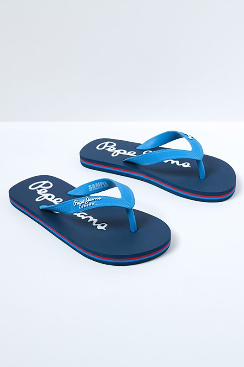 Pepe Jeans London Papuci flip-flop cu logo in relief - Pled.ro