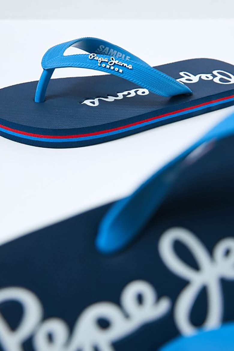 Pepe Jeans London Papuci flip-flop cu logo in relief - Pled.ro