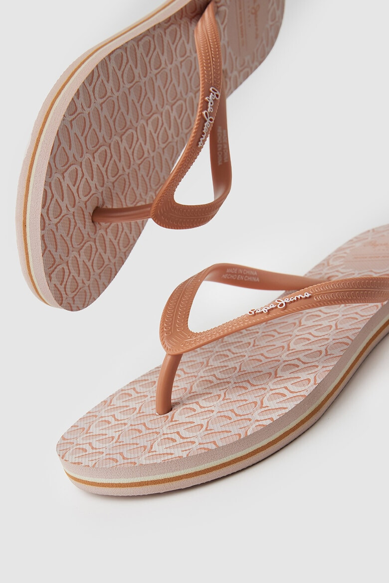 Pepe Jeans London Papuci flip-flop cu logo metalic - Pled.ro