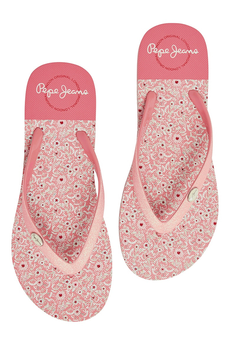 Pepe Jeans London Papuci flip-flop cu model grafic - Pled.ro