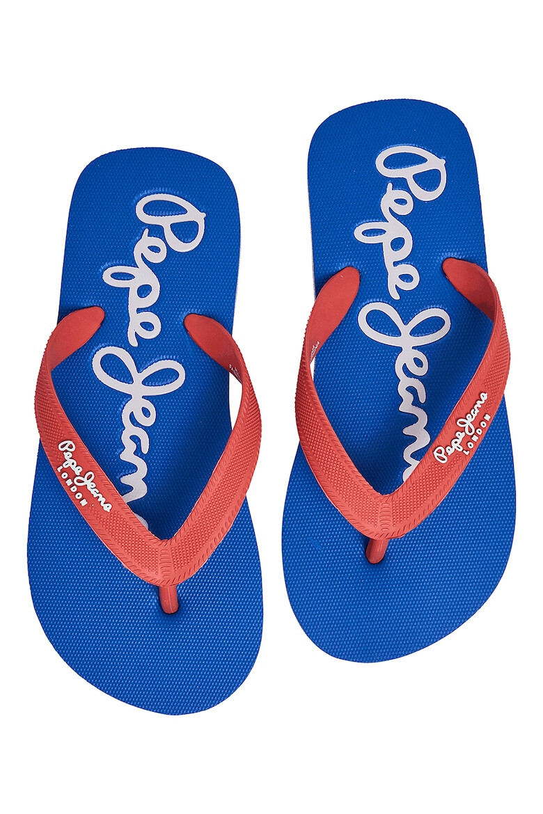 Pepe Jeans London Papuci flip-flop de cauciuc cu logo - Pled.ro