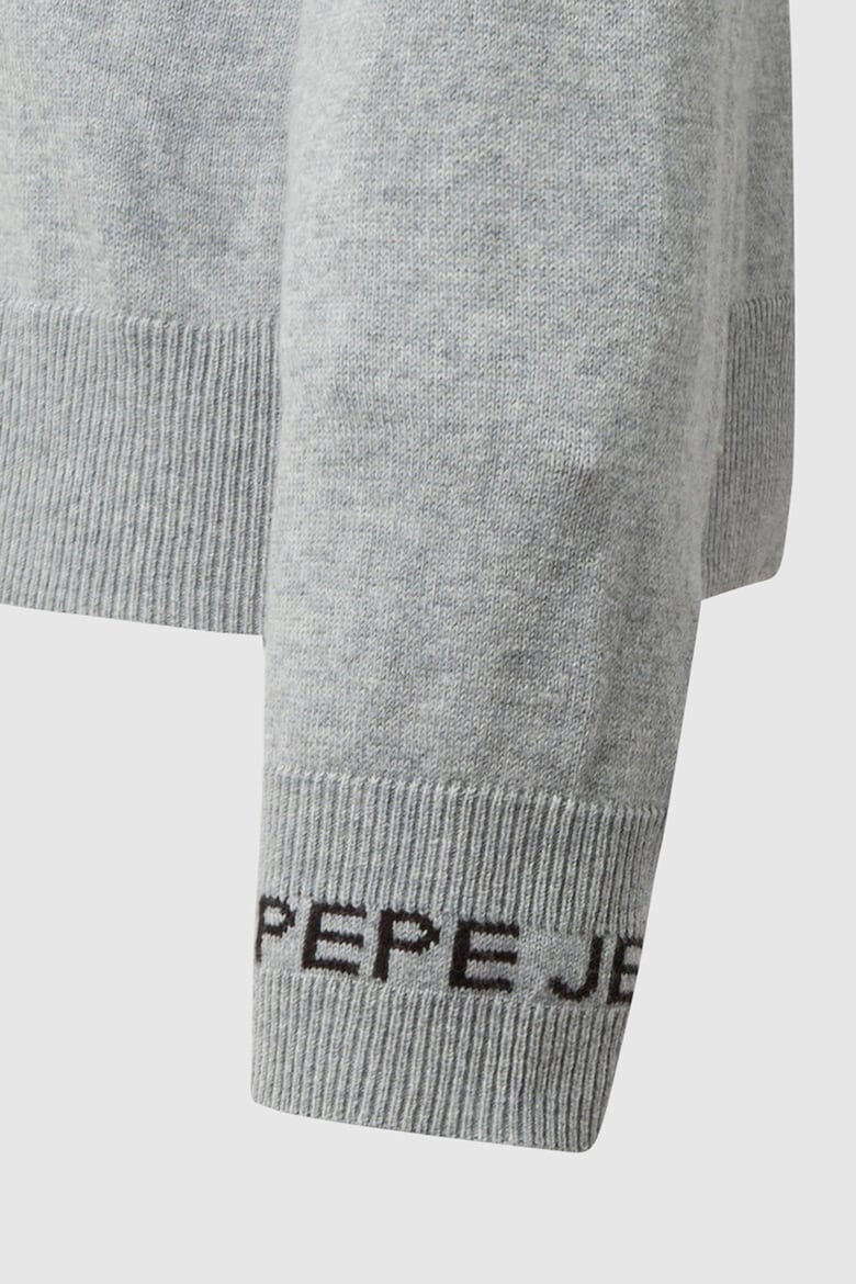 Pepe Jeans London Pulover tricotat fin cu decolteu in V - Pled.ro