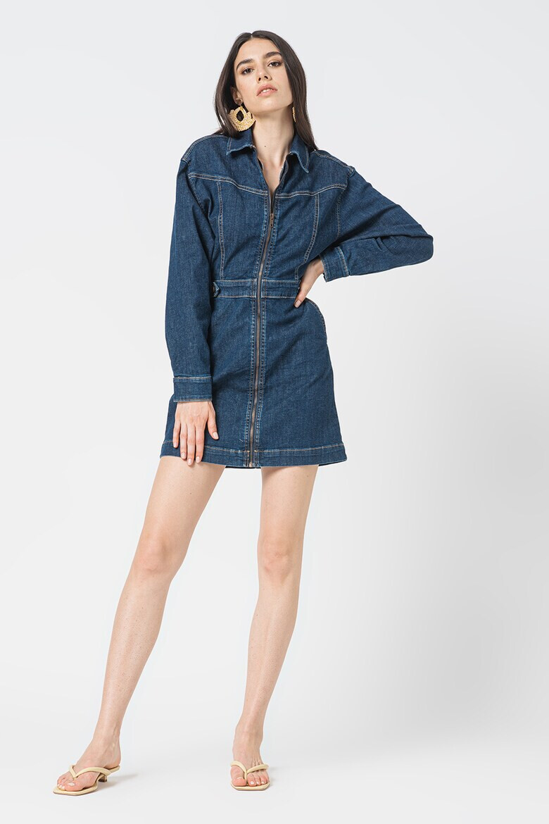 Pepe Jeans London Rochie-camasa din denim Laya - Pled.ro