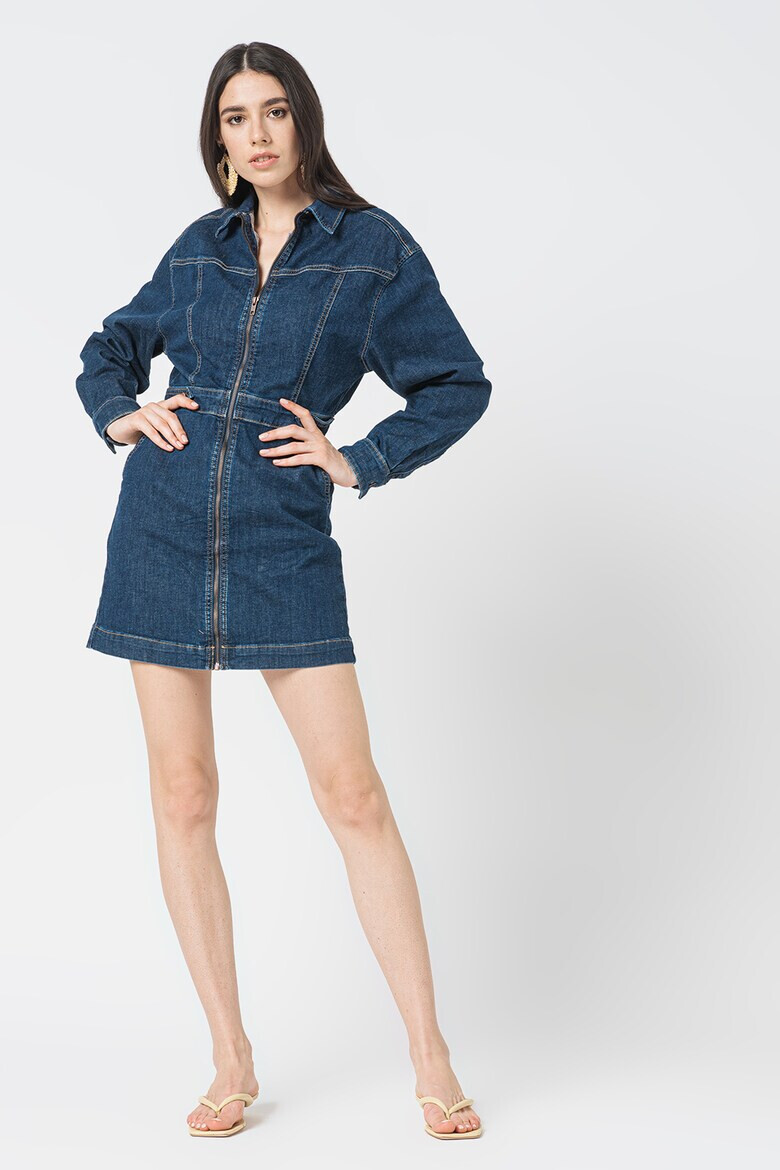 Pepe Jeans London Rochie-camasa din denim Laya - Pled.ro