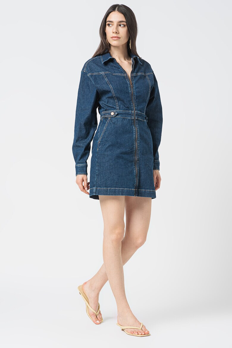 Pepe Jeans London Rochie-camasa din denim Laya - Pled.ro