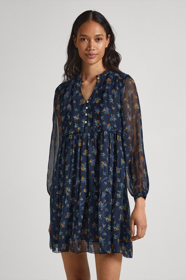 Pepe Jeans London Rochie cu croiala in A si imprimeu floral - Pled.ro